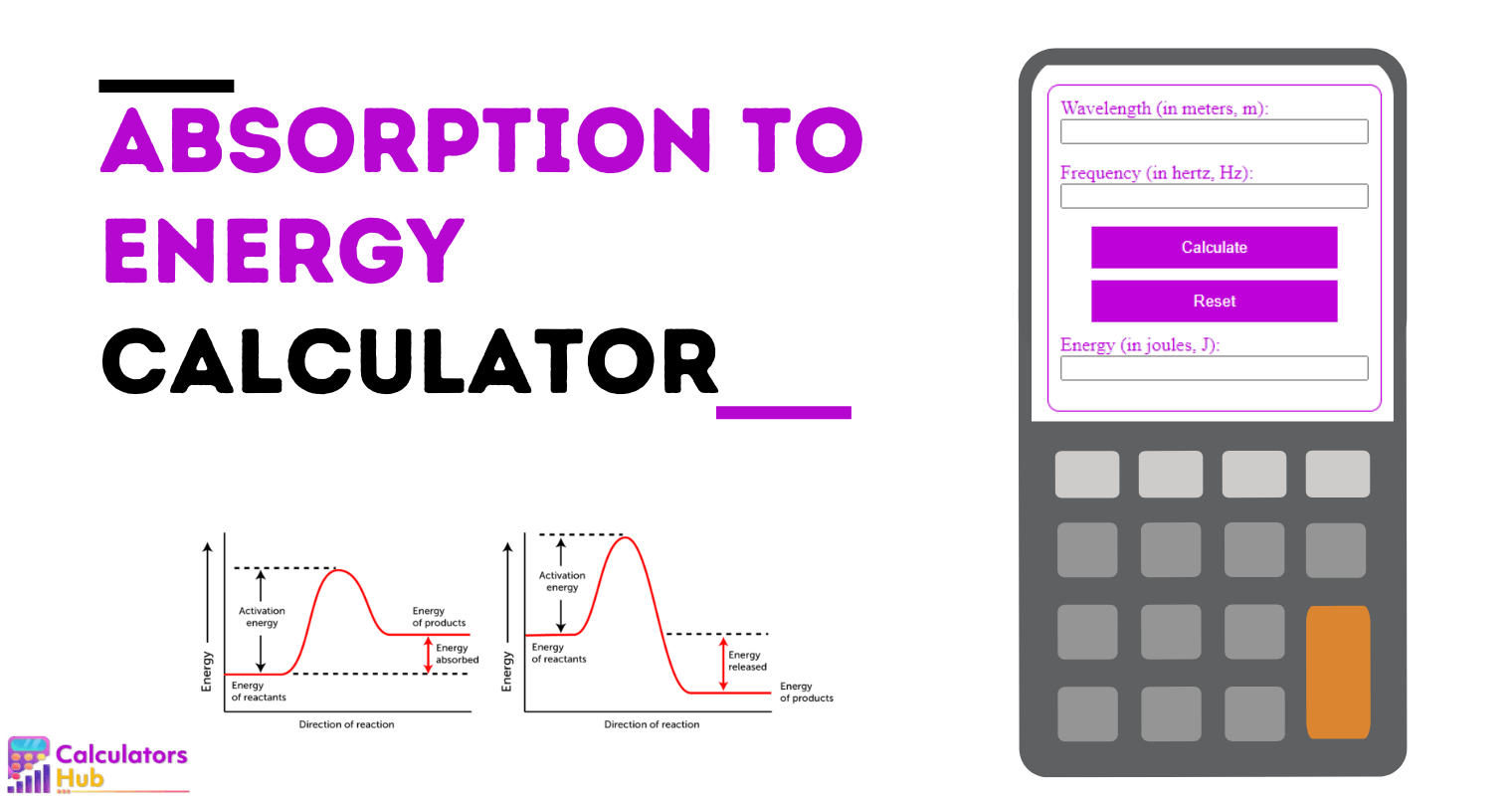 Absorption To Energy Calculator