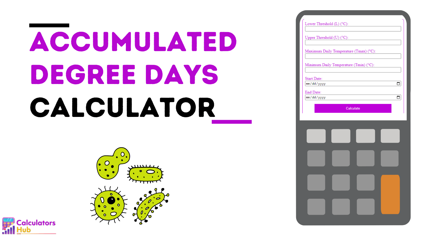 Accumulated Degree Days Calculator