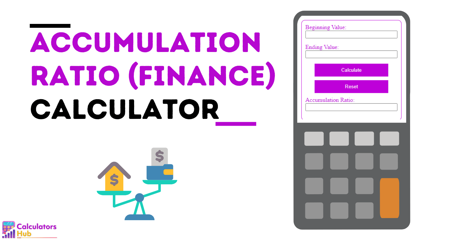 Accumulation Ratio (Finance) Calculator