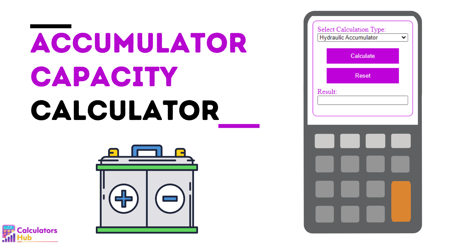 Accumulator Capacity Calculator