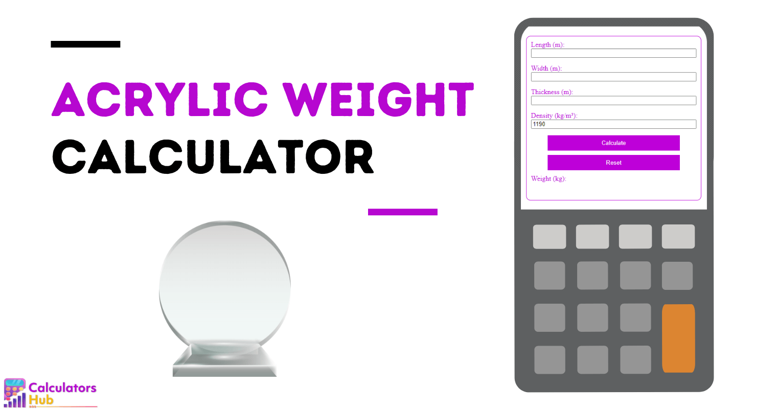 Acrylic Weight Calculator