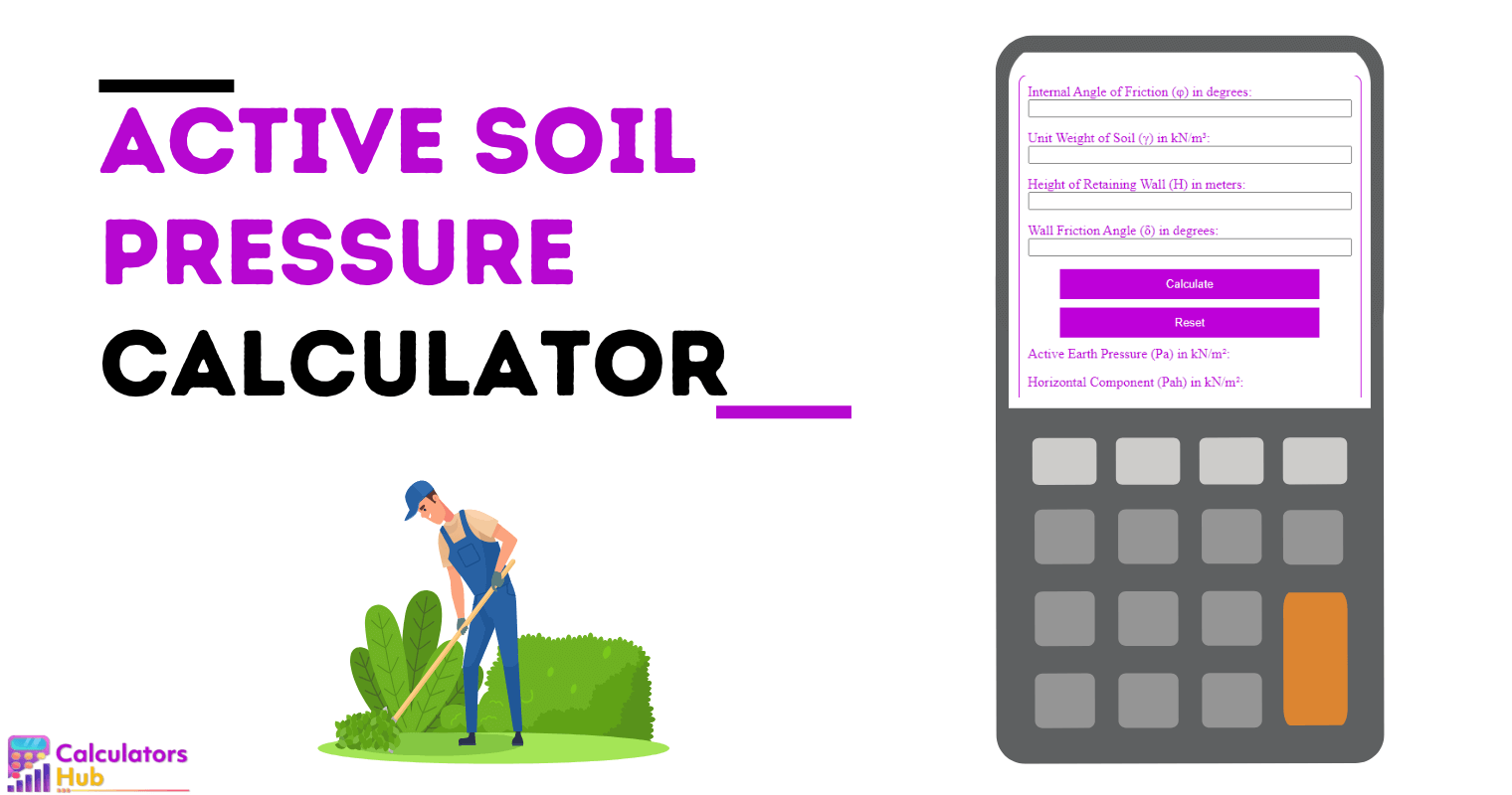 Active Soil Pressure Calculator