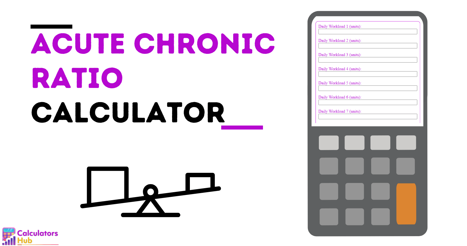 Acute Chronic Ratio Calculator