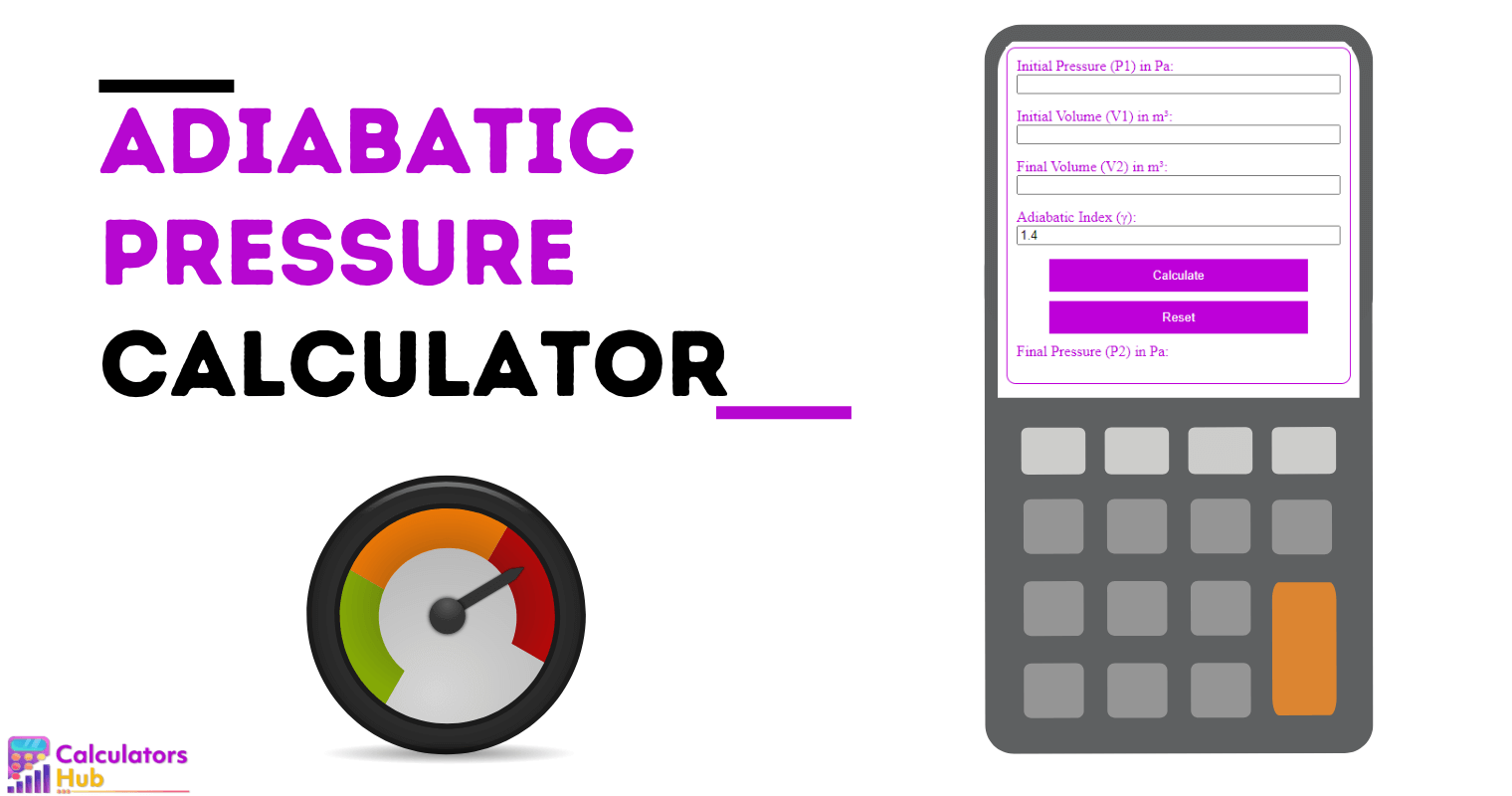 Adiabatic Pressure Calculator