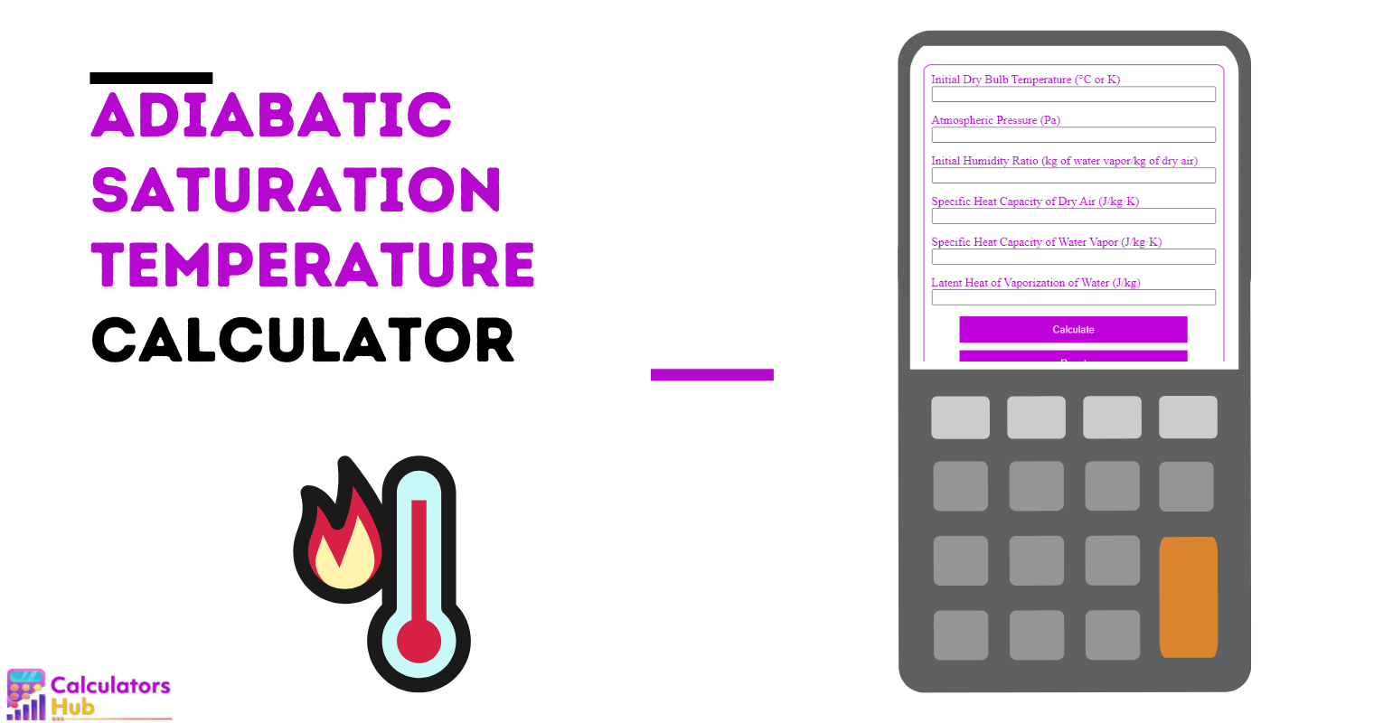 Adiabatic Saturation Temperature Calculator