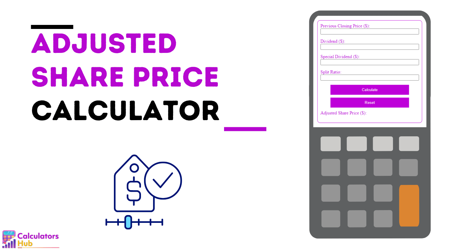 Adjusted Share Price Calculator