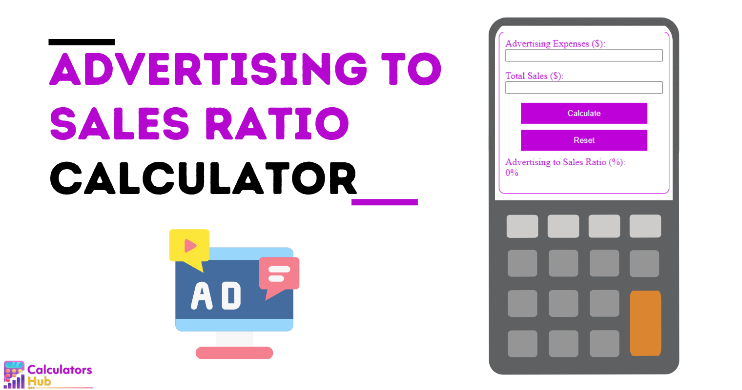 Advertising To Sales Ratio Calculator