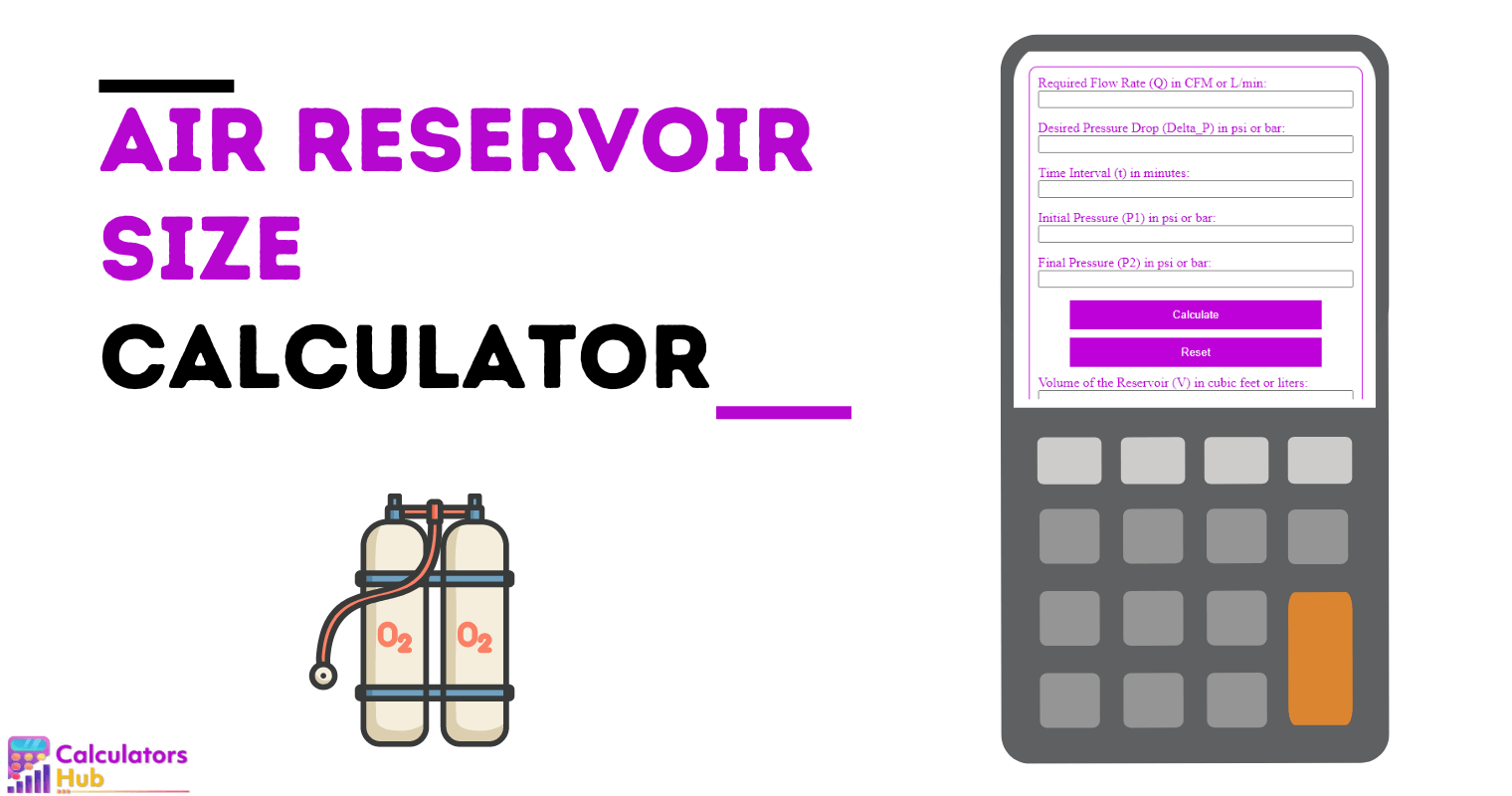 Air Reservoir Size Calculator