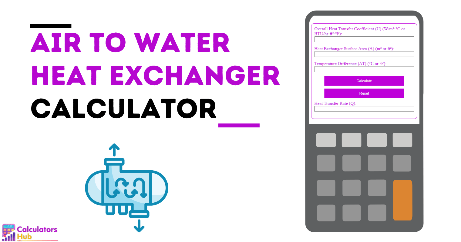 Air To Water Heat Exchanger Calculator