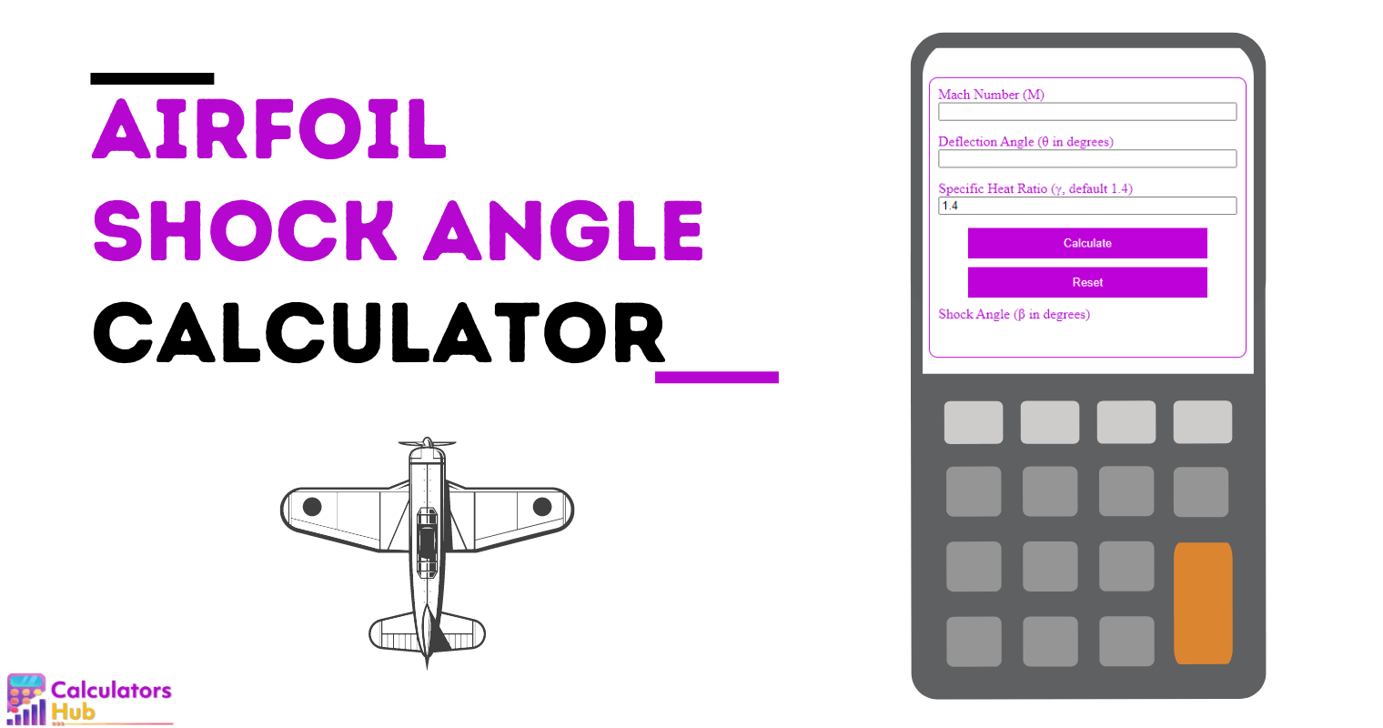 Airfoil Shock Angle Calculator