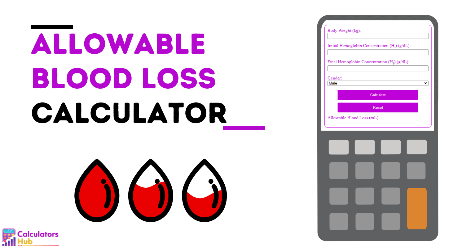 Allowable Blood Loss Calculator