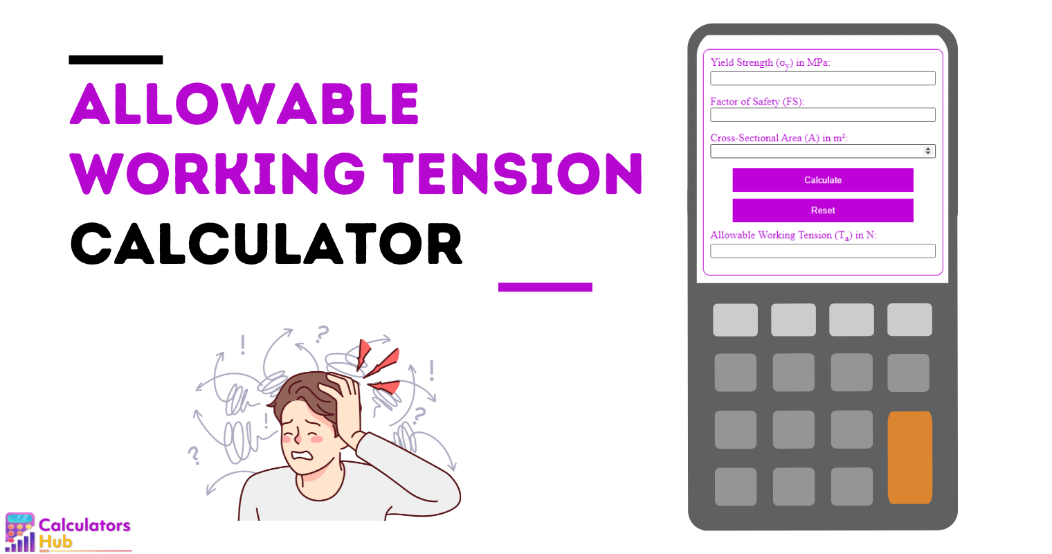 Allowable Working Tension Calculator
