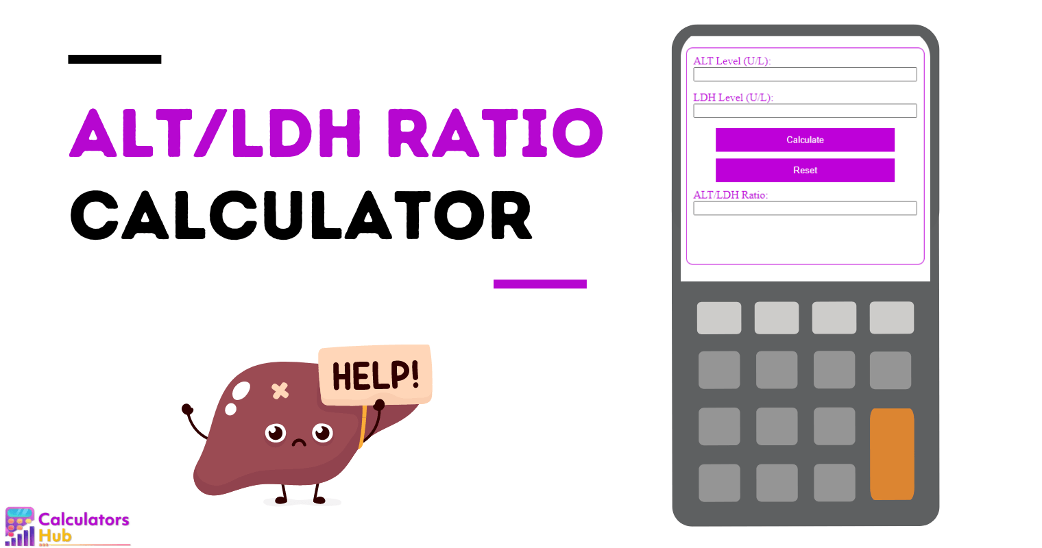 Alt/Ldh Ratio Calculator