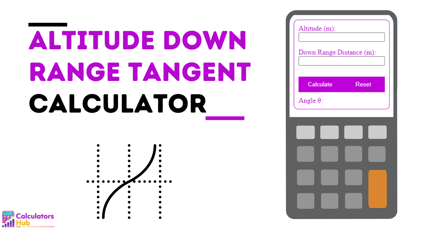 Altitude Down Range Tangent Calculator