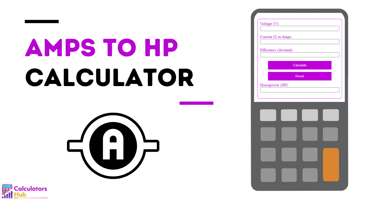 Amps to HP Calculator