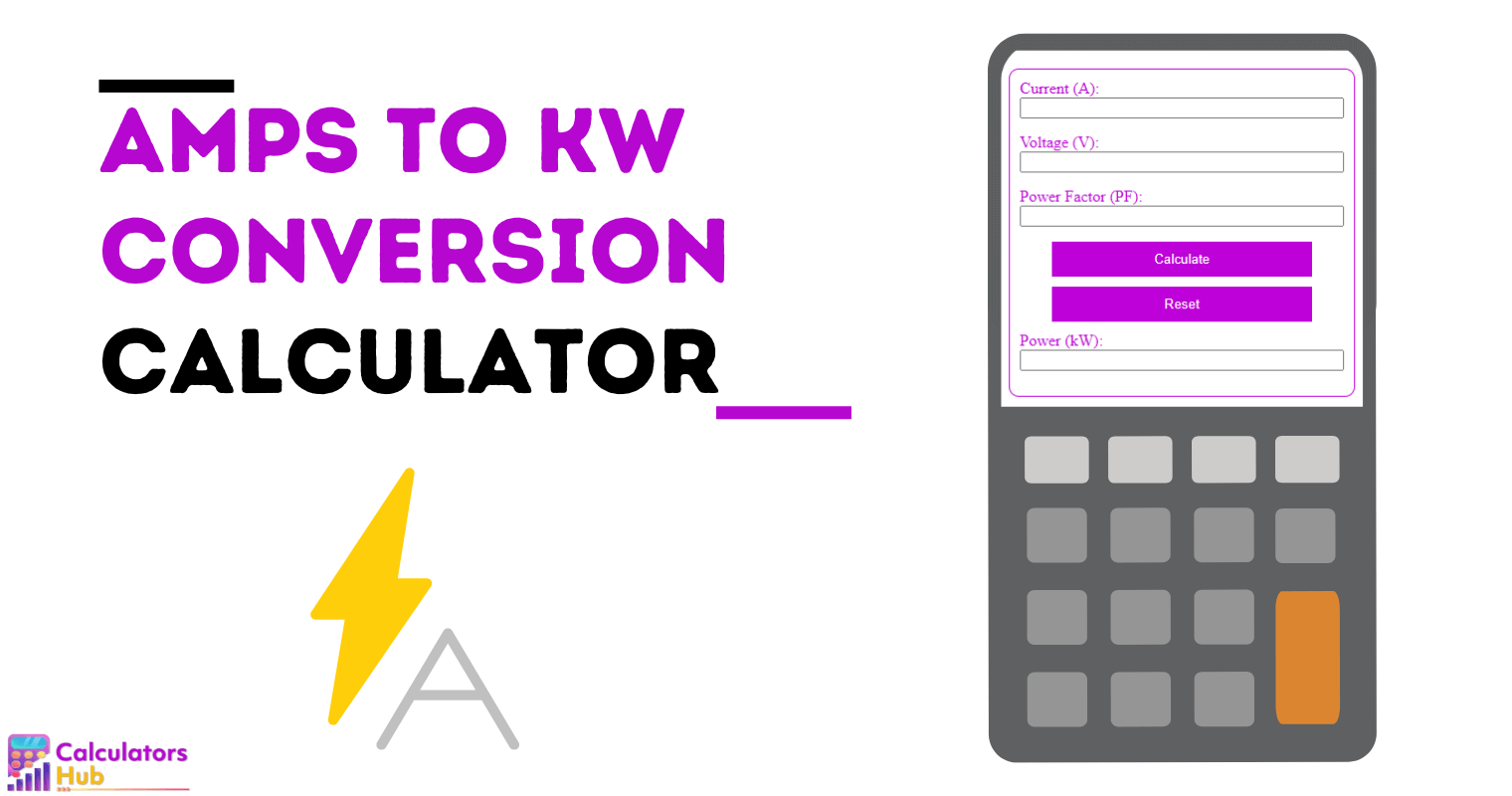 Amps to kW Conversion Calculator