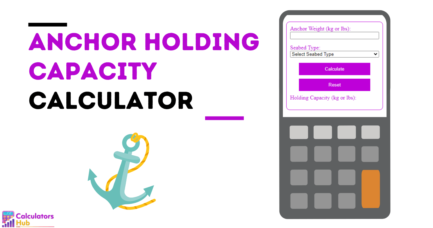 Anchor Holding Capacity Calculator