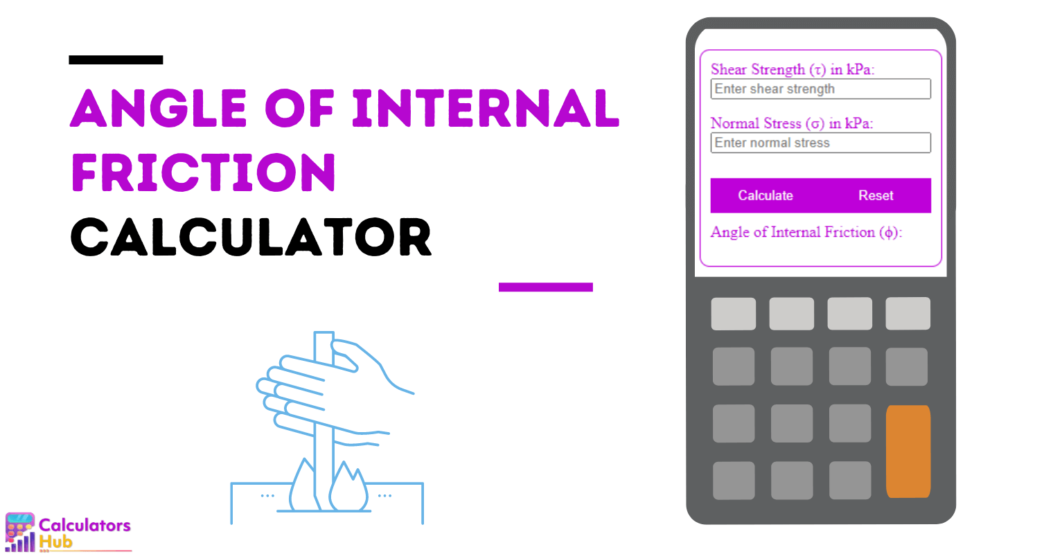 Angle Of Internal Friction Calculator