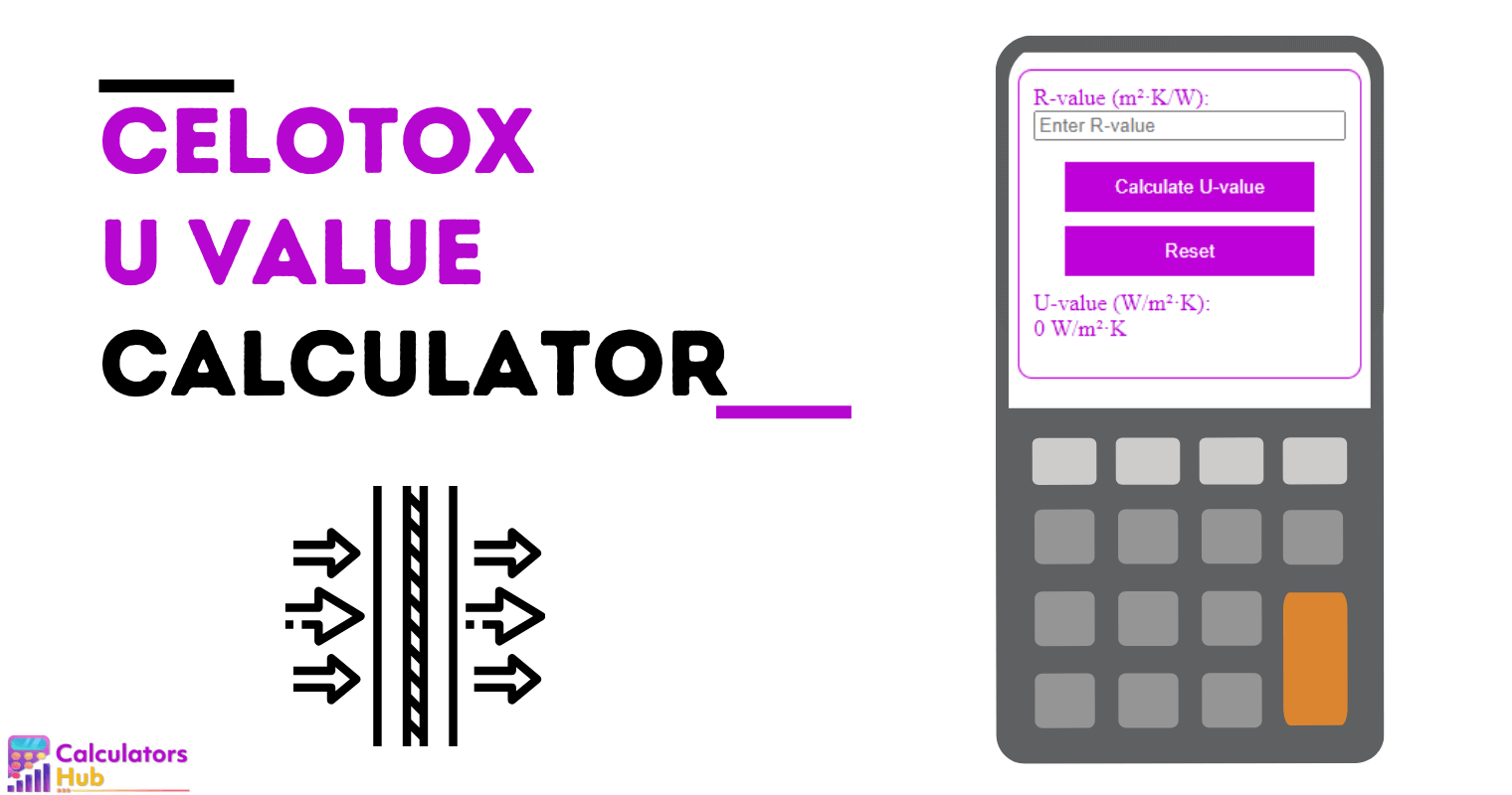 Celotox U Value Calculator