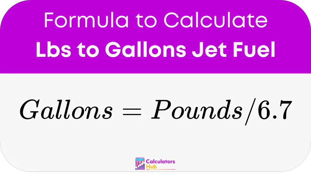 Lbs to Gallons Jet Fuel