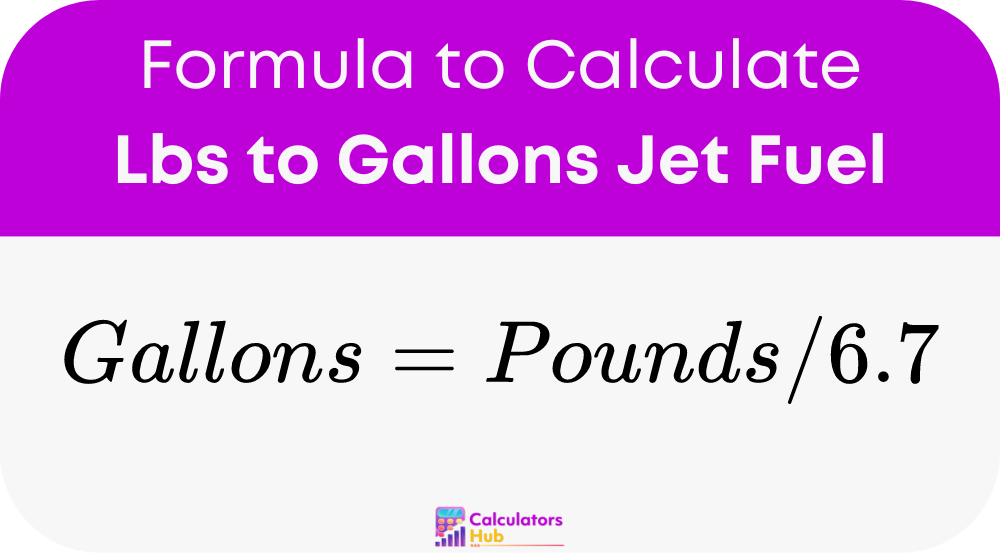 Lbs to Gallons Jet Fuel