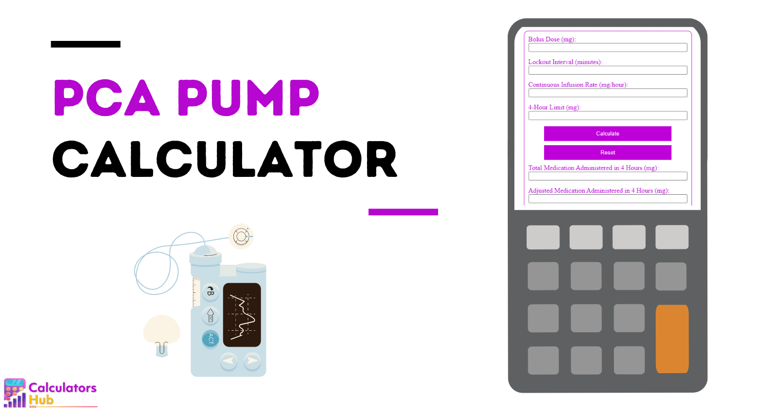 PCA Pump Calculator Online