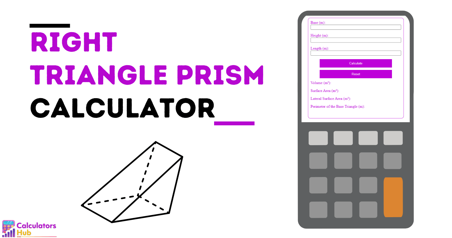 Right Triangle Prism Calculator