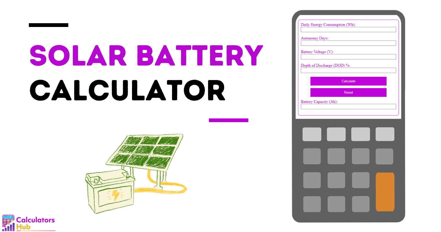 Solar Battery Calculator