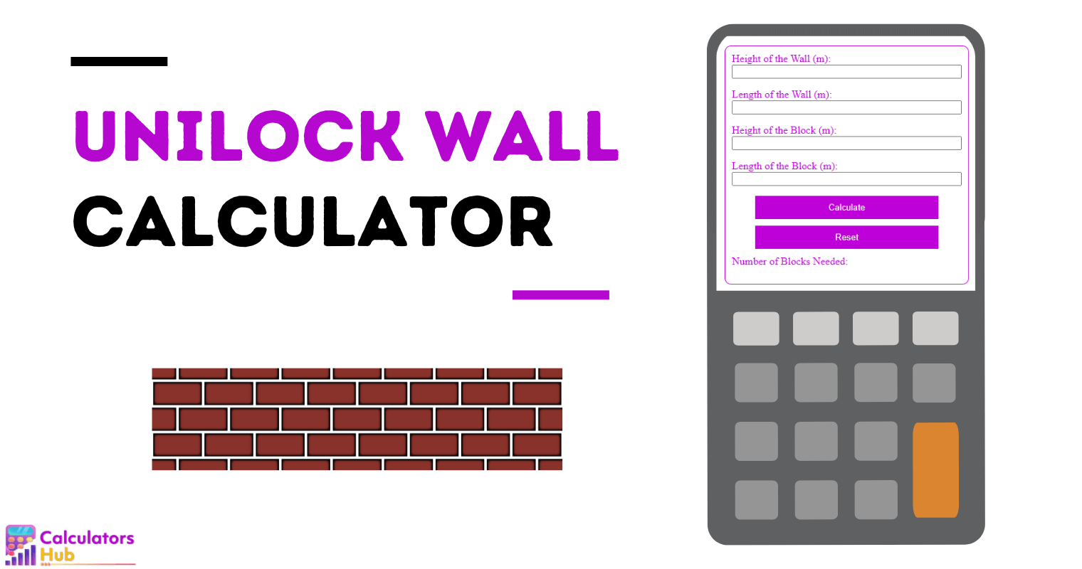 Unilock Wall Calculator