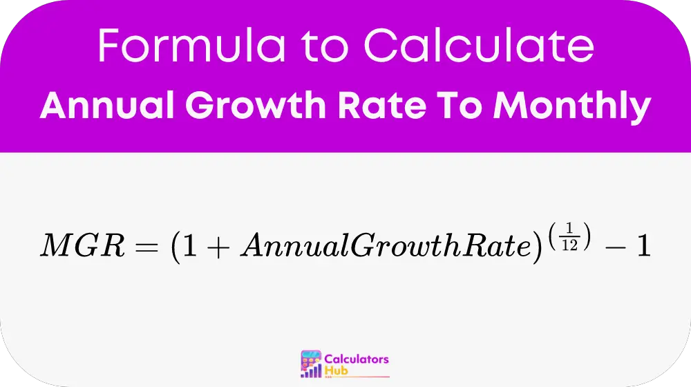 Annual Growth Rate To Monthly
