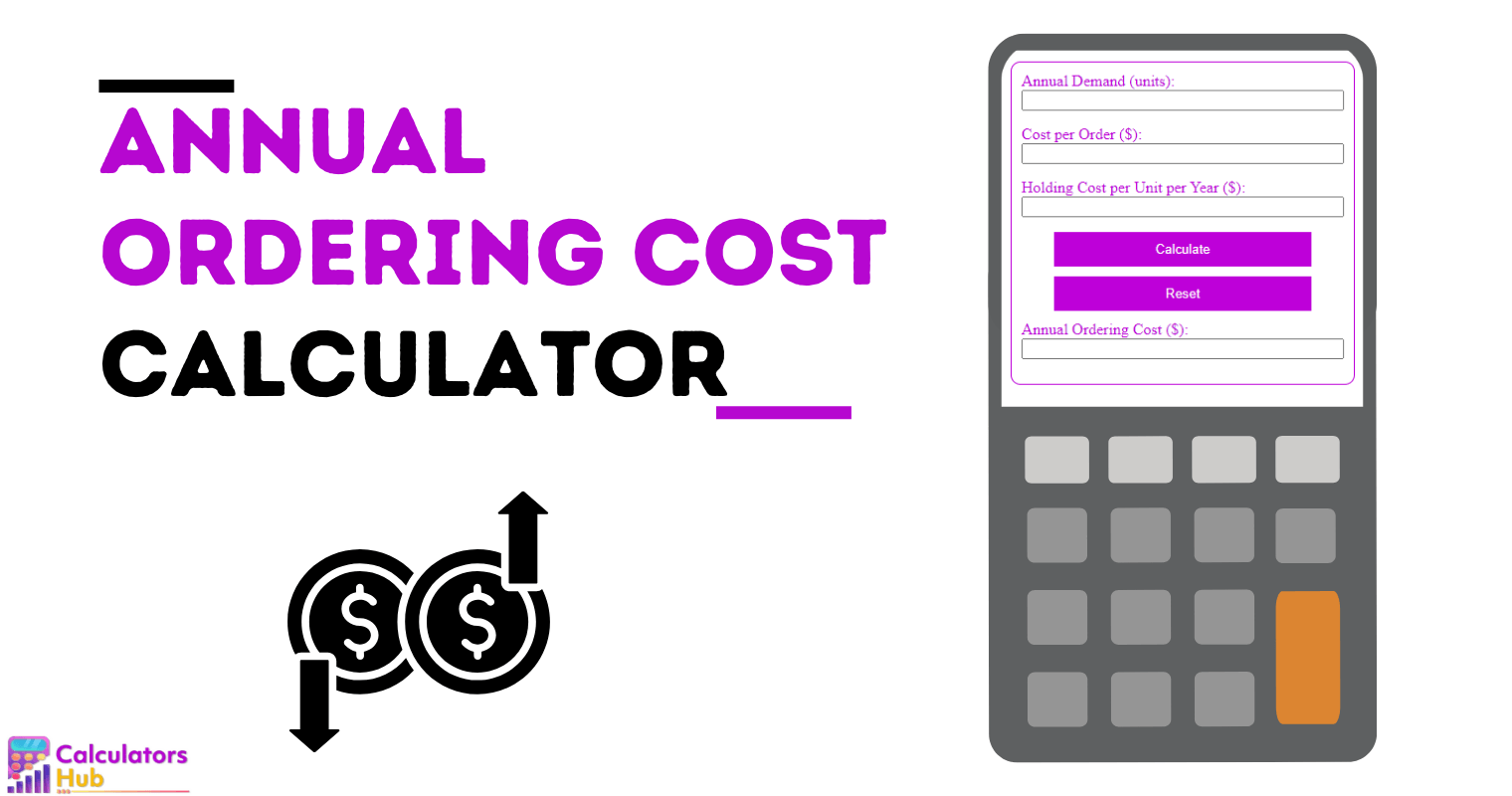 Annual Ordering Cost Calculator