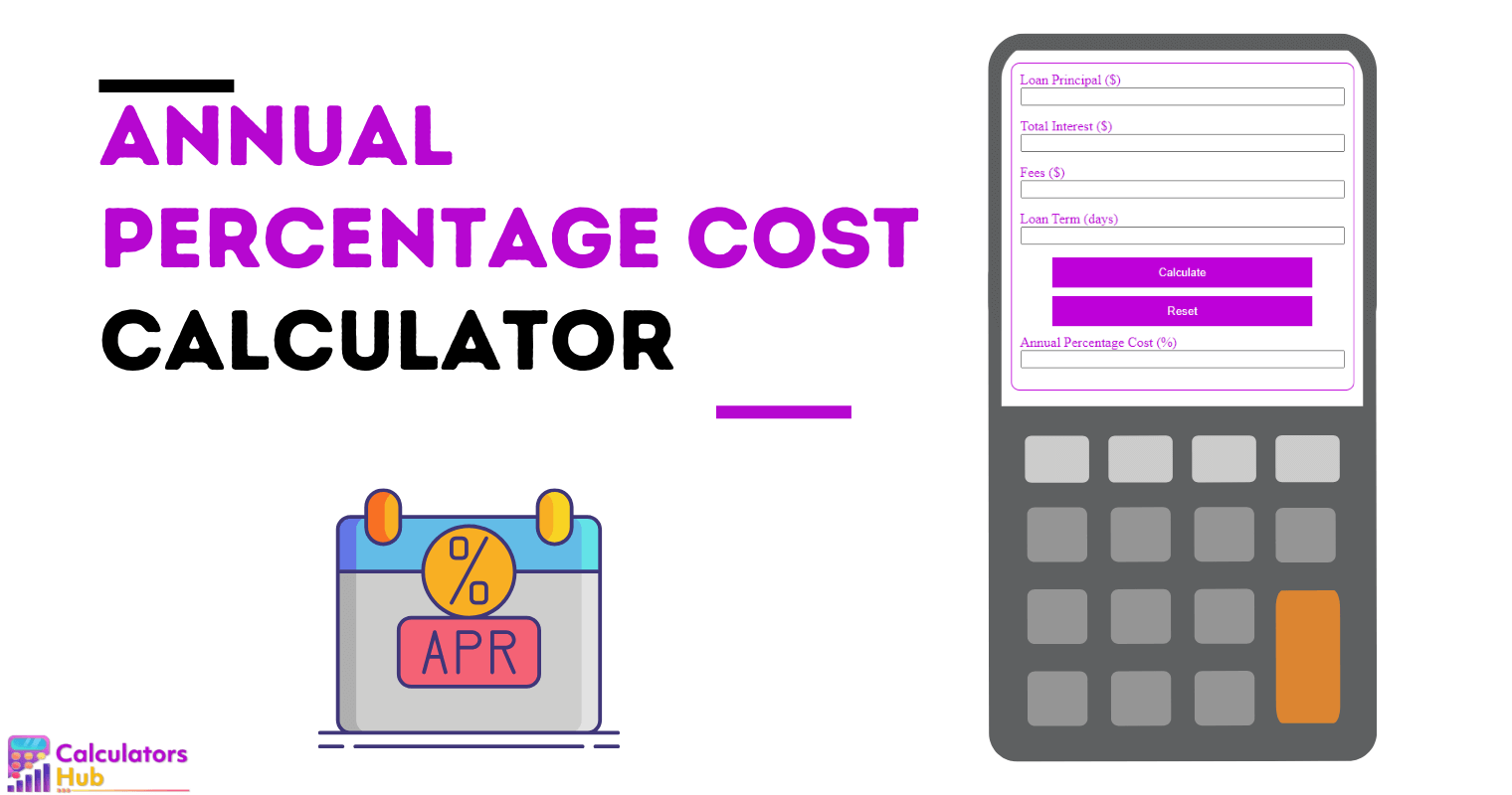 Annual Percentage Cost Calculator