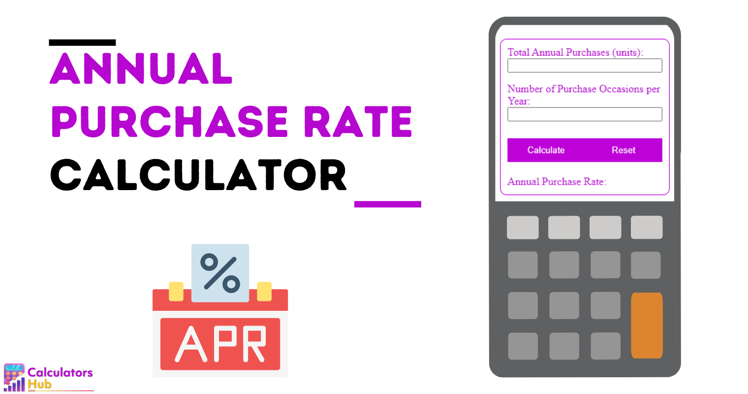 Annual Purchase Rate Calculator