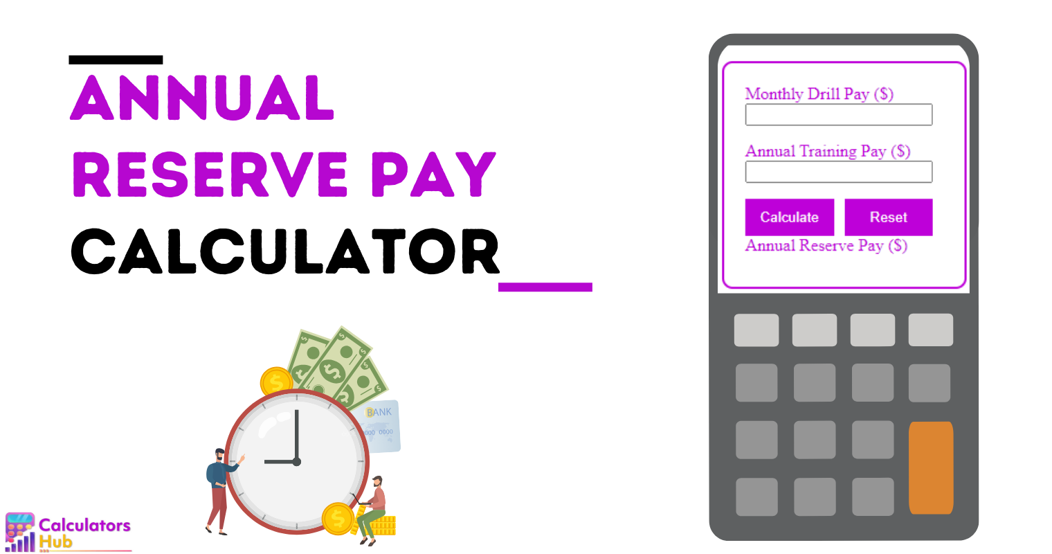 Annual Reserve Pay Calculator