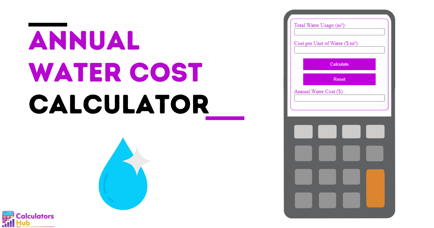 Annual Water Cost Calculator