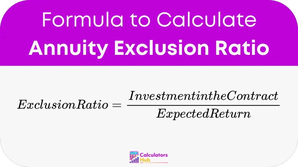 Annuity Exclusion Ratio 