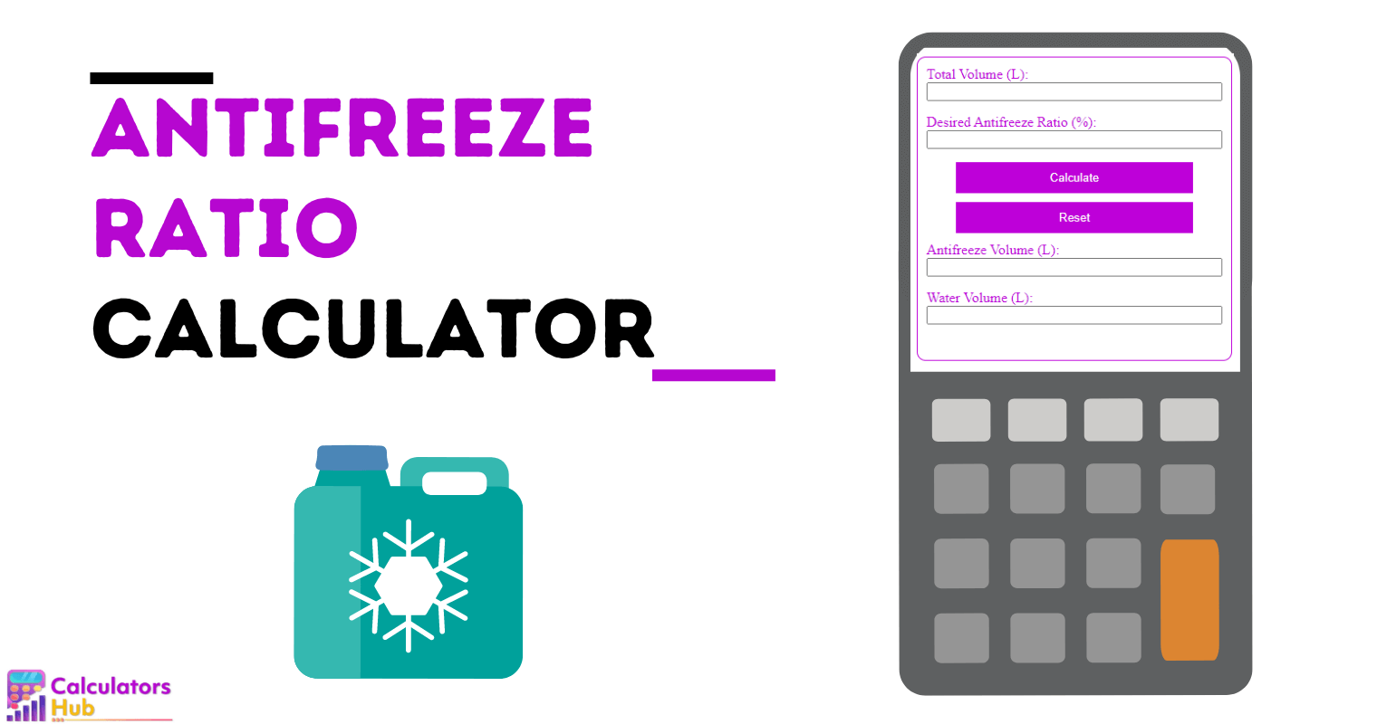 Antifreeze Ratio Calculator