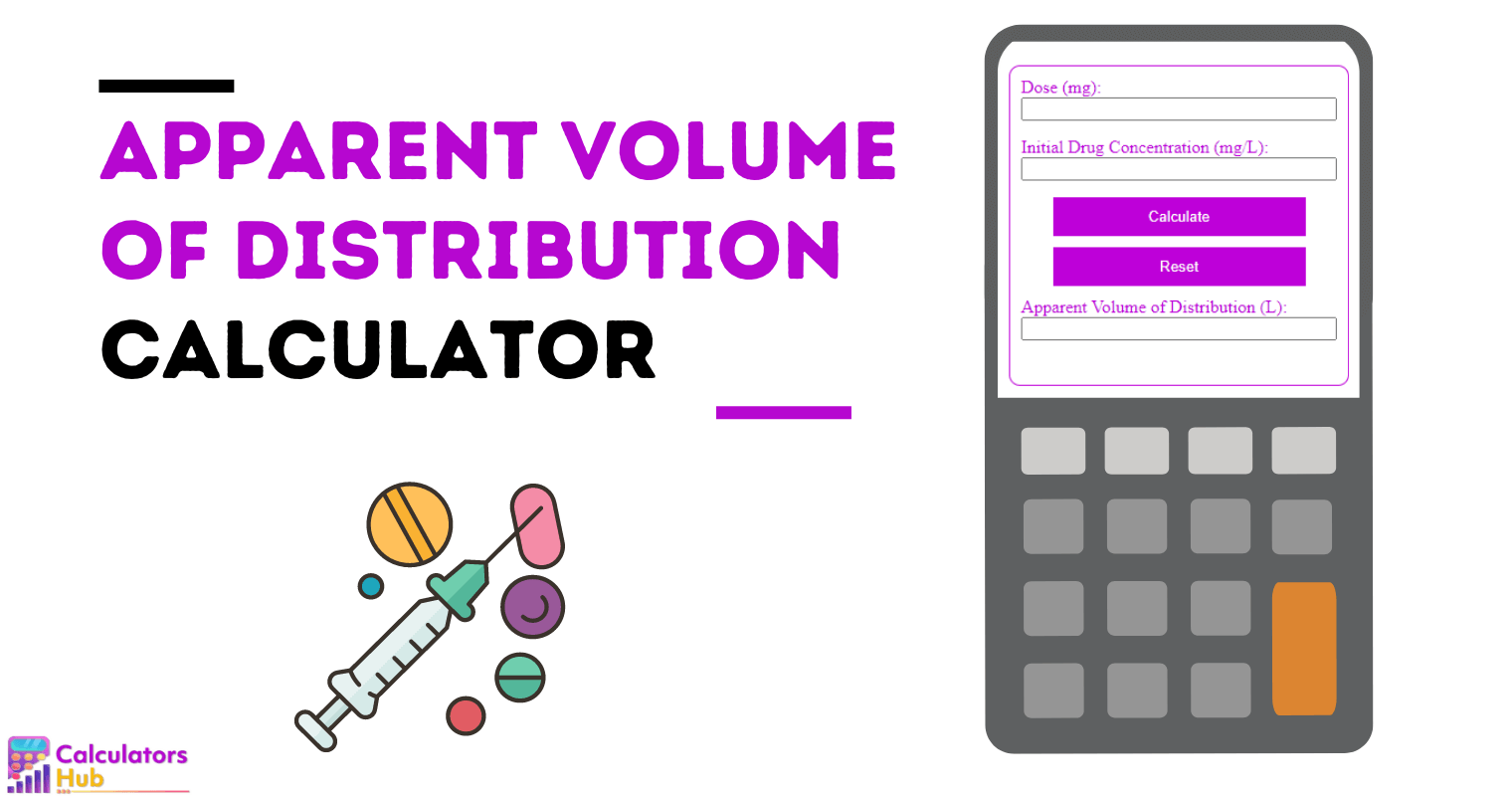 Apparent Volume Of Distribution Calculator