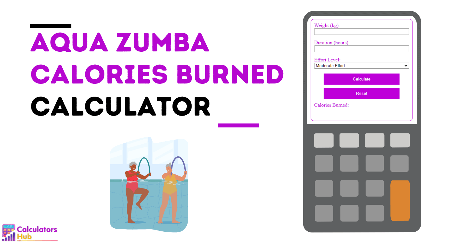 Aqua Zumba Calories Burned Calculator