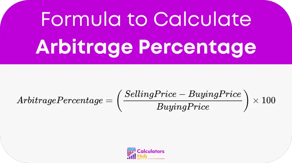 Arbitrage Percentage