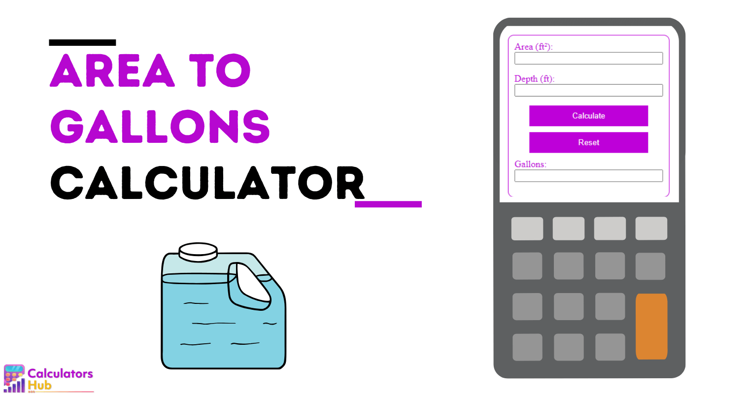 Area To Gallons Calculator