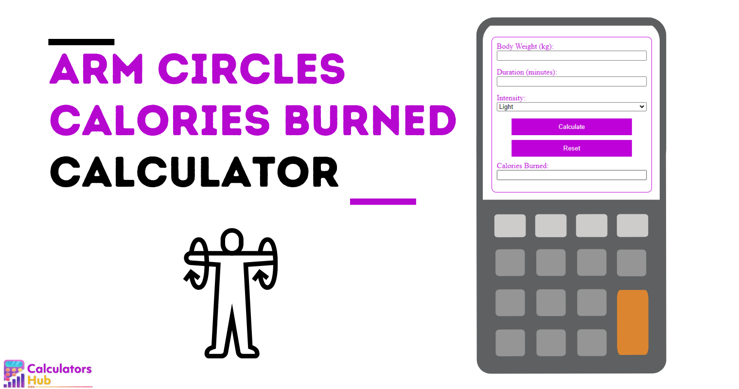 Arm Circles Calories Burned Calculator