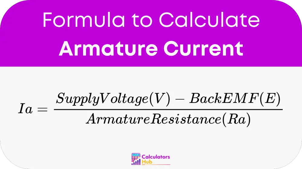 Armature Current Calculator