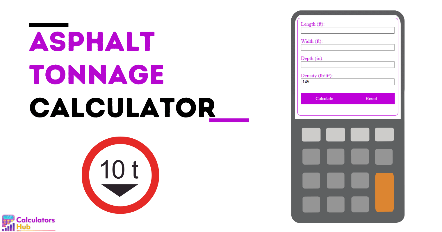 Asphalt Tonnage Calculator