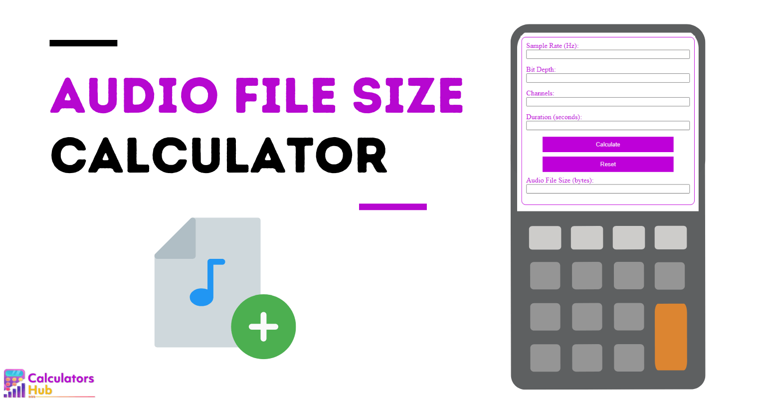 Audio File Size Calculator