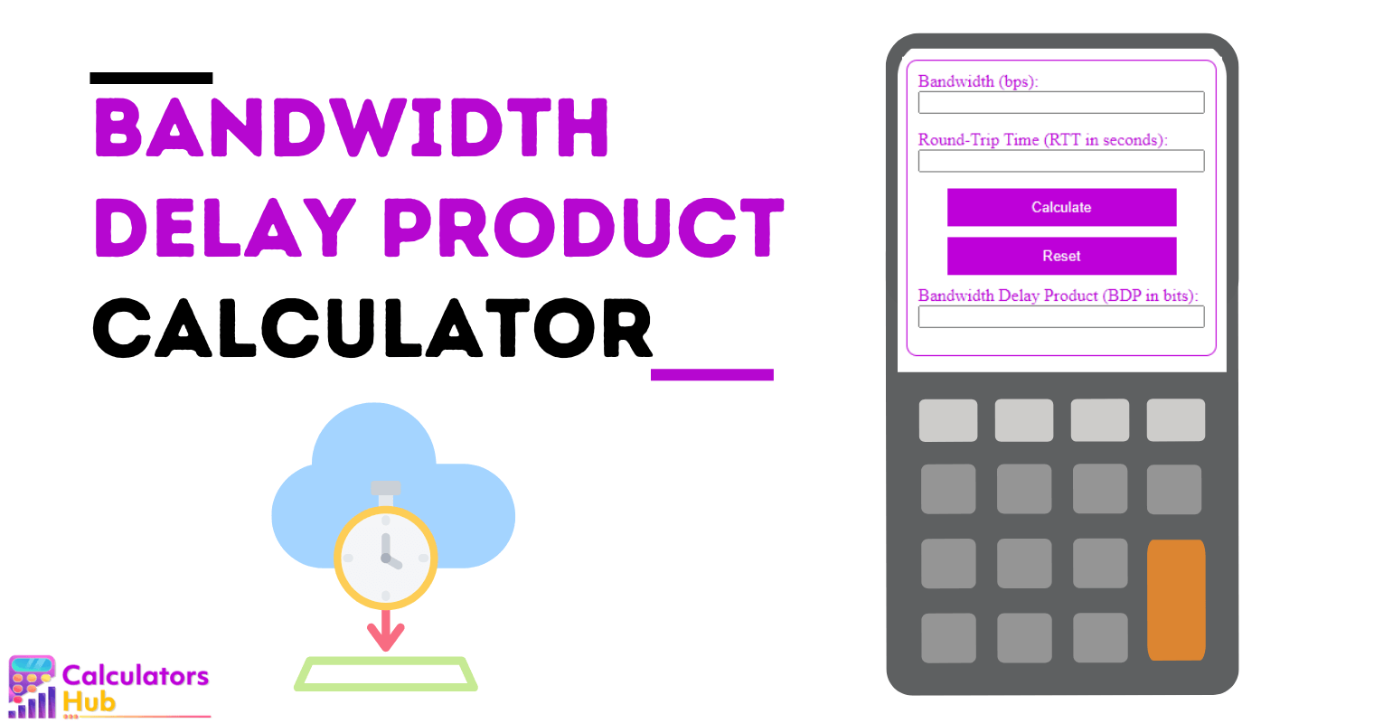 Bandwidth Delay Product Calculator