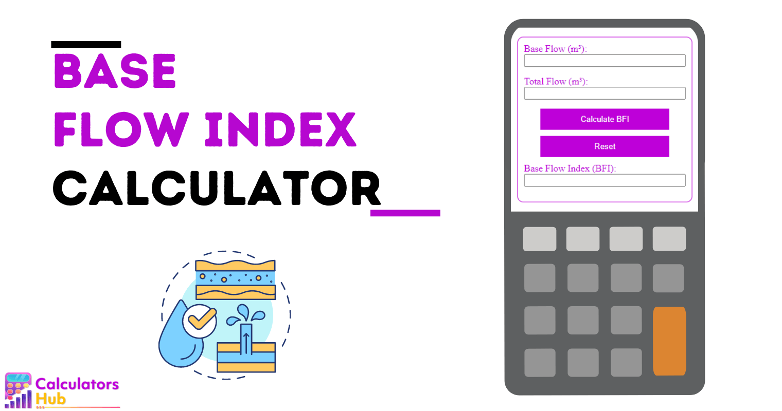 Base Flow Index Calculator