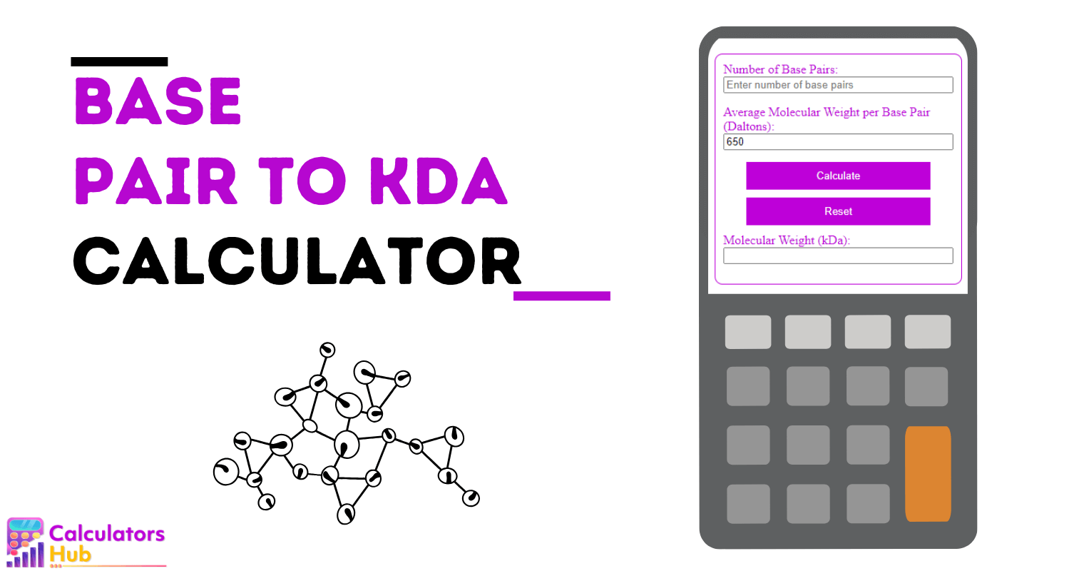 碱基对至 Kda 计算器