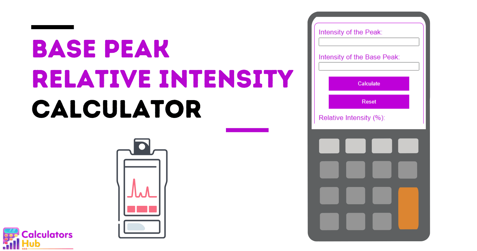 Base Peak Relative Intensity Calculator