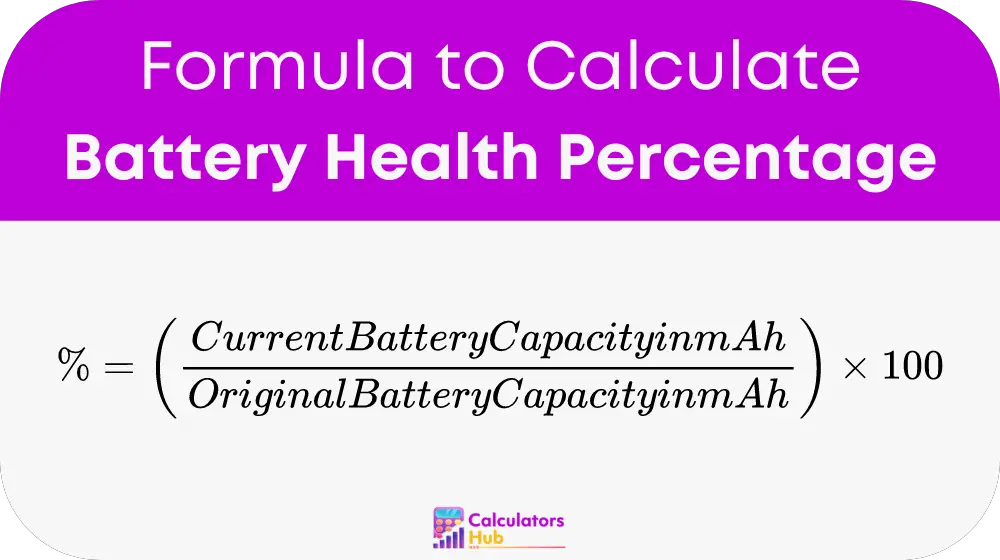 Battery Health Percentage